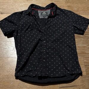 Black Short Sleeve Men's Shirt